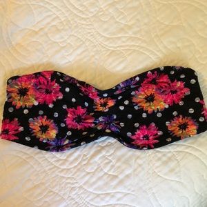 Victoria Secret Pink floral bandeau bra